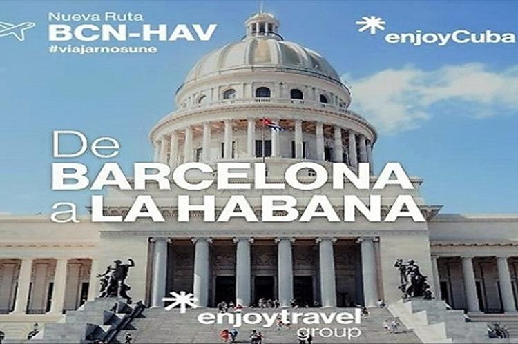 Enjoy Travel Group volará cada jueves de Barcelona a La Habana
