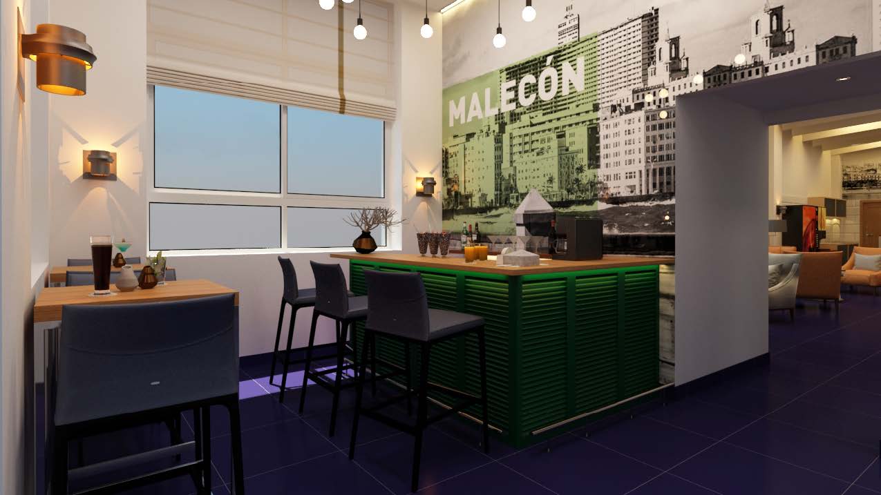 Coffee shop, Vedado Azul Hostel, Havana city, Cuba. Coffee shop, Vedado Azul Hostel, Havana city, Cuba.
