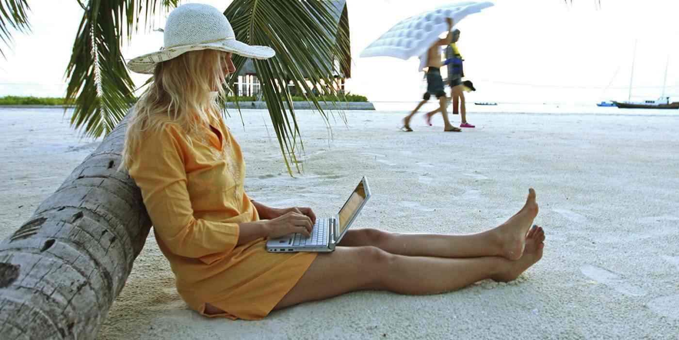 Work at the beach Work at the beach