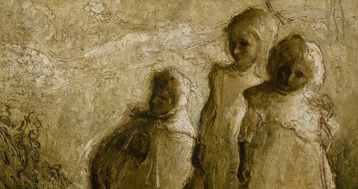Los niños, obra de Fidelio Ponce de León
