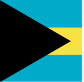 bandera de Bahamas Flagge von Bahamas