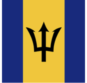 bandera de Barbados Flagge von Barbados
