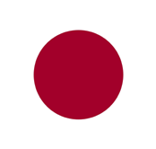 bandera de Japón Flagge von Japan