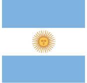Bandera de la República de Argentina Flagge der Republik von Argentien