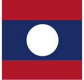bandera de la República Democrática Popular Lao Flagge der Demokratische Volksrepublik Lao