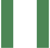 bandera de la República Federal de Nigeria Flagge der Bundesrepublik Nigeria