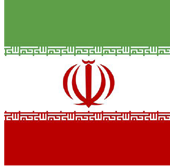bandera de la República Islámica de Irán Flagge der Islamische Republik Iran