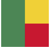 bandera de la República de Benin Flagge der Republik von Benin