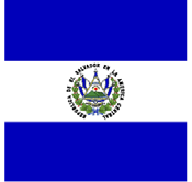 Bandera de la República de El Salvador Flagge der Republik von El Salvador