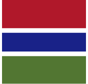 bandera de la República de Gambia Flagge der Republik von Gambia