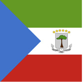 bandera de la República de Guinea Ecuatorial Flagge der Republik Äquatorialguinea