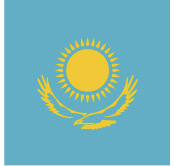 bandera de la República de Kasajastán Flagge der Republik Kazajastán