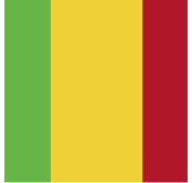 bandera de la República de Mali Flagge der Republik Mali