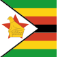 bandera de la República de Zimbabwe Flagge der Republik von Zimbabwe
