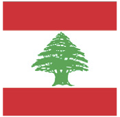 bandera del Líbano Flagge der Republik Libanon