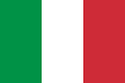 bandera de la República Italiana Flagge der Republik Italien